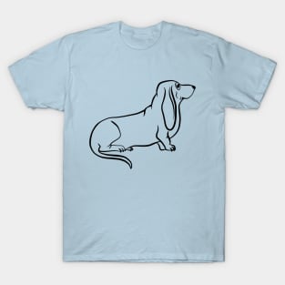 Sitting Basset Hound T-Shirt